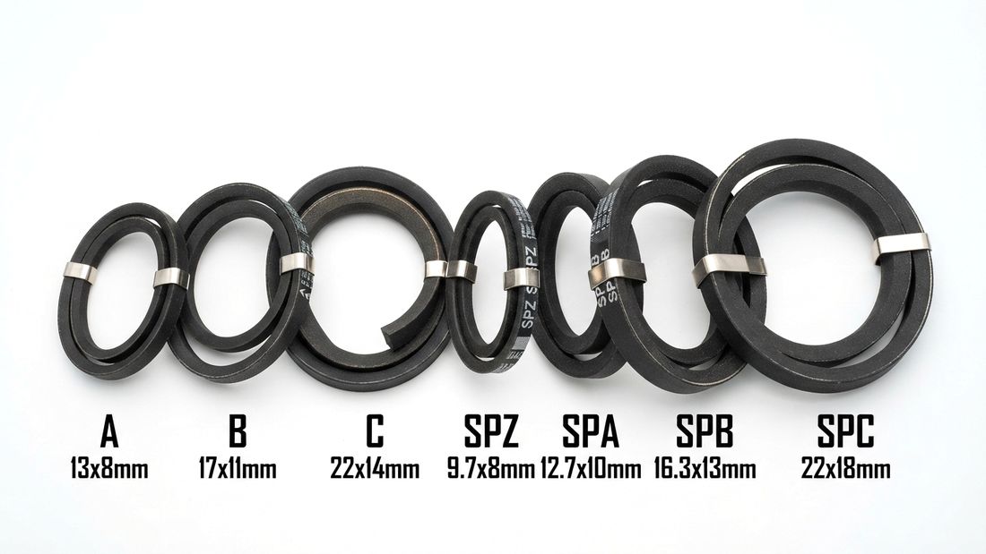V-belts in classical and wedge sections