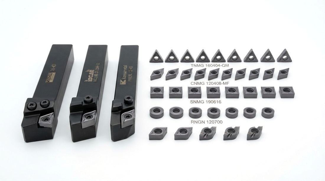 Carbide toolholders and inserts