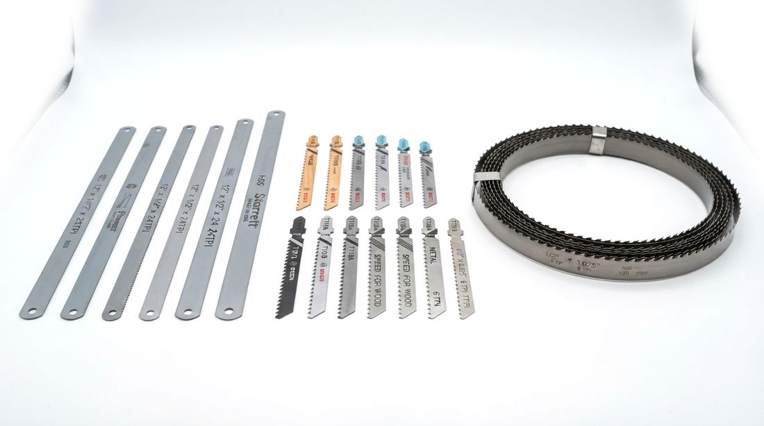 Hacksaw, jig-saw and bandsaw blades