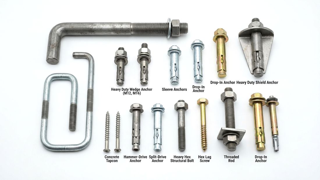 Anchor fasteners and foundation bolts