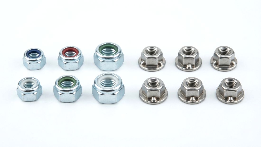 Nyloc and flange nuts