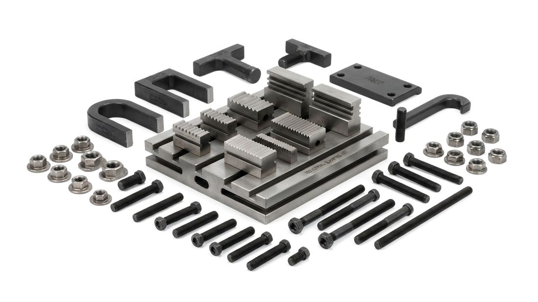 Clamping kit with step blocks