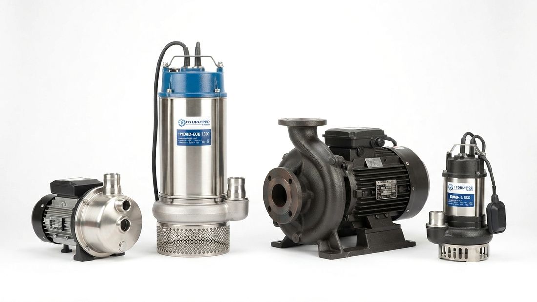 Submersible and monoblock water pumps